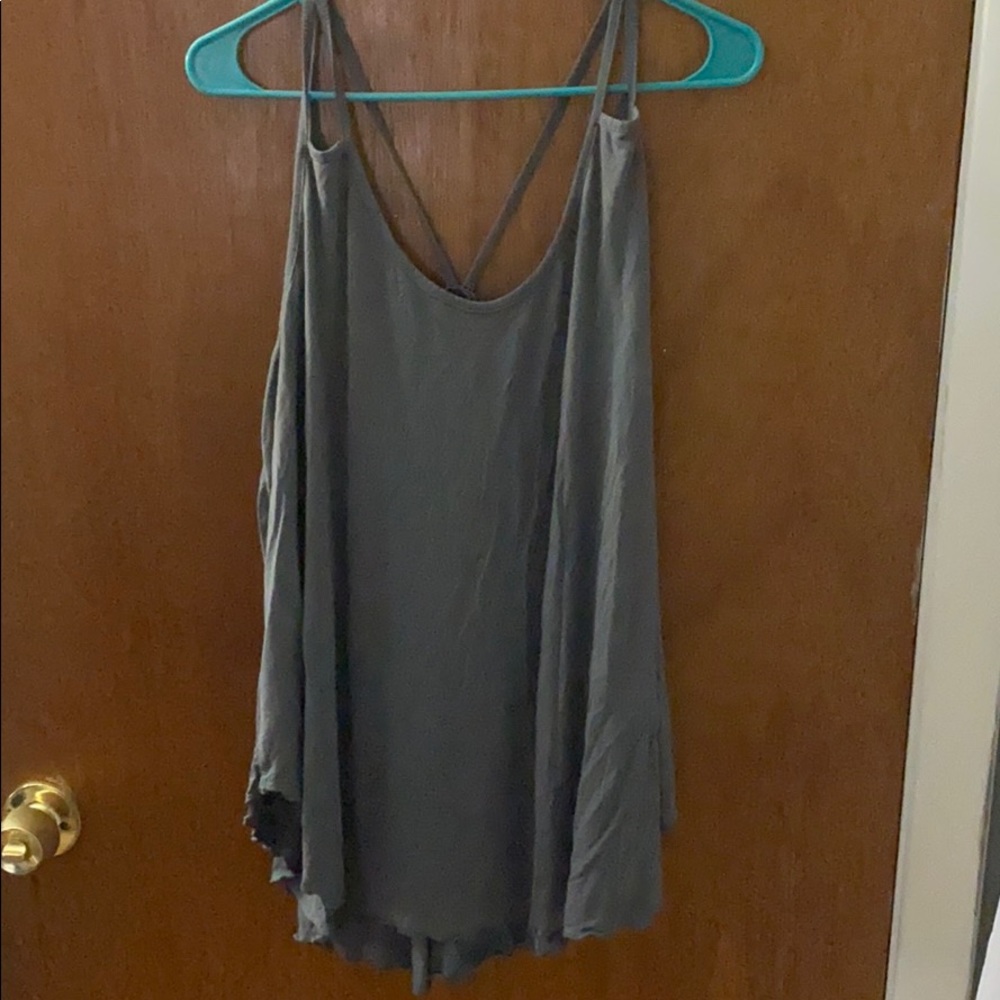 Grayish blue tank